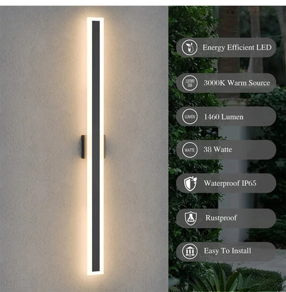 LumiGlow™ Modern Waterproof LED Wall Light